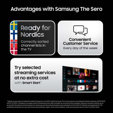 Samsung 43" LS05B The Sero 4K QLED älytelevisio (2023)