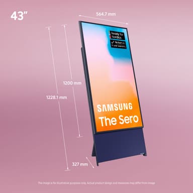Samsung 43" LS05B The Sero 4K QLED älytelevisio (2023)
