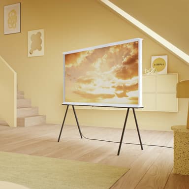 Samsung 55" LS01B The Serif 4K QLED älytelevisio (2023/valkoinen)