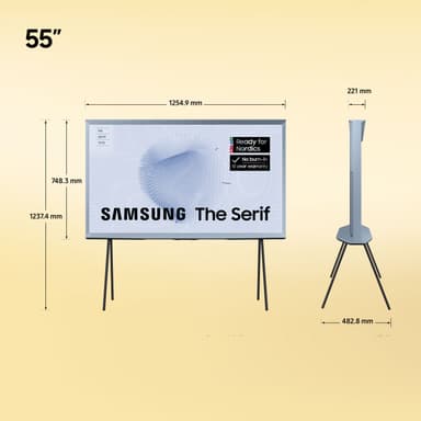 Samsung 55" LS01B The Serif 4K QLED älytelevisio (2023/sininen)