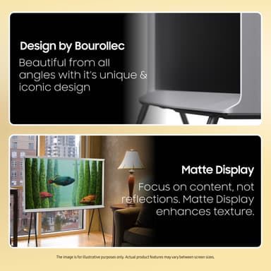 Samsung 55" LS01B The Serif 4K QLED älytelevisio (2023/valkoinen)