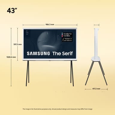 Samsung 43" LS01B The Serif 4K QLED älytelevisio (2023)