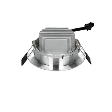 ECD Germany 8-Pack LED uppovalaisin COB 3W 230V - mm Ø 80 - - hopea - alumiini