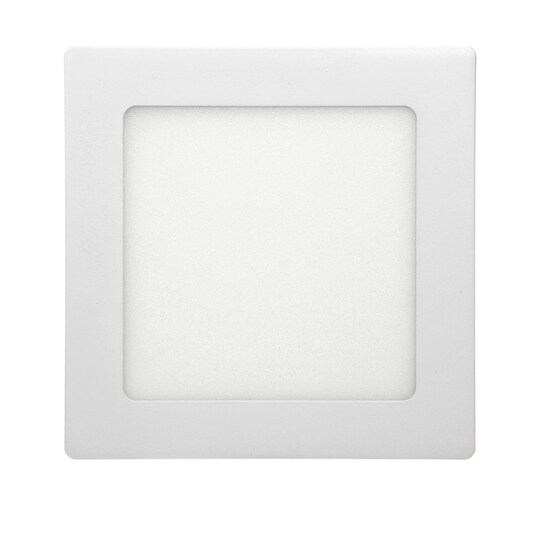 LED-paneeli upotettava valaisin 9W, lämmin valkoinen, kulmikas