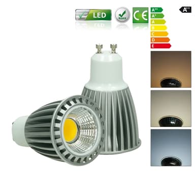 ECD Germany 4-pack 9W GU10 LED Spot - korvaa 60W halogeenin - 220-240V - 60°