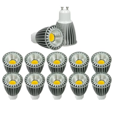 ECD Germany 10-pack GU10 COB Spot 9W - n. 552 lumenia - korvaa 60W