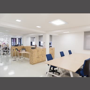 LED-paneeli upotettava valaisin 9W, neutraali valkoinen, kulmikas