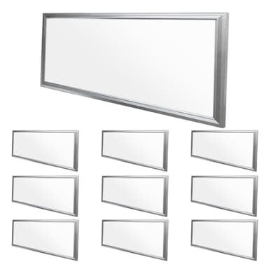 ECD Germany LED-paneeli 18W - 60 x 30 cm - Pakkaus 10 kpl - Ultraslim Thin - SMD
