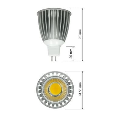 ECD Germany 20-pack MR16 COB Spot 9W - n. 500 lumen - korvaa 60W halogeenilampun