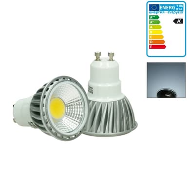 LED-spotti GU10 COB, viileän valkoinen, 6W