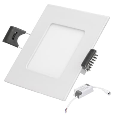 LED-paneeli upotettava valonheitin 3W, neutraali valkoinen, kulmikas