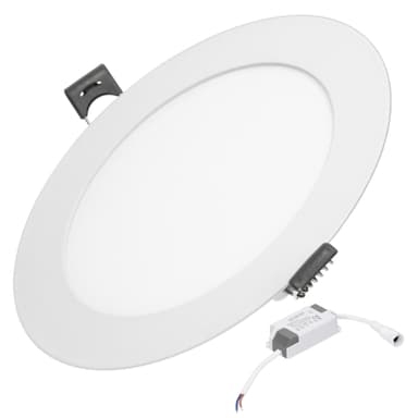 LED-paneeliin upotettava valonheitin 9W, viileän valkoinen, pyöreä