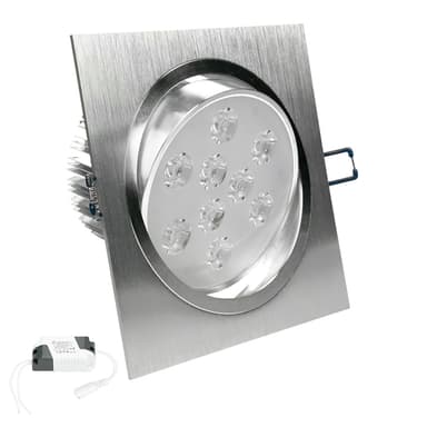 ECD Germany 6 kpl LED upotettava valaisin 9W 230V 668 Lumen Lämmin valkoinen