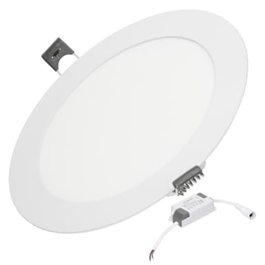 LED-paneeli upotettava valonheitin 12W, neutraali valkoinen, pyöreä