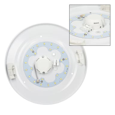 ECD Germany 8 x LED-kattovalaisin 12W Ø 30 cm pyöreä 725 lumenia 220-240V