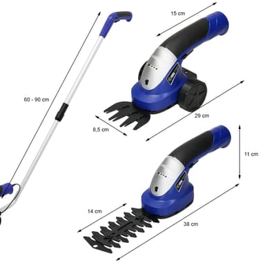 Akku ruohosakset 2in1 3.6V LI-ion akku ja laturi