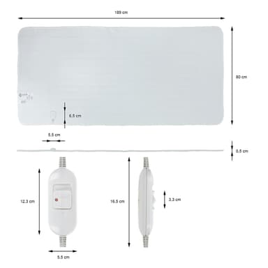 Sähköpeitto Polyesteri 180 x 80 cm