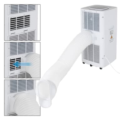 Liikuteltava ilmastointilaite 4in1 poistoilmaletkulla 5000 BTU 1.5kW sis.