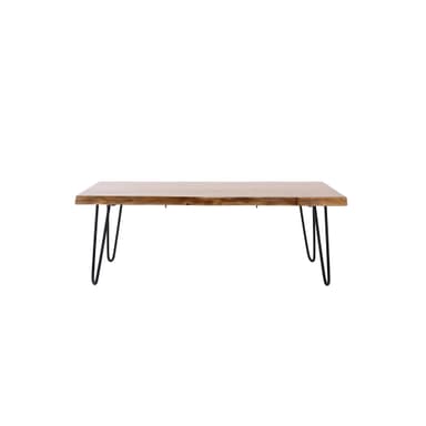 WOMO-DESIGN Moderni sohvapöytä 110x60x39cm suorakulmainen luonnon massiivipuuta