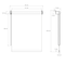 ECD Germany-pimennysverho 45 x 150 cm - valkoinen - Klemmfix - ilman porausta -