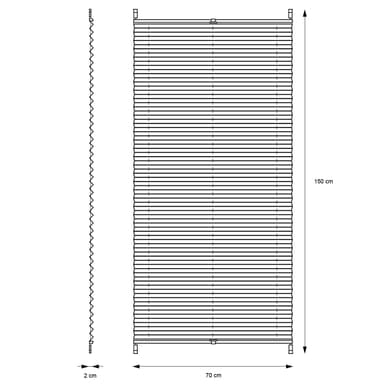 ECD Germany laskostetut kaihtimet Klemmfix ilman porausta 70x150 cm tummanharmaa