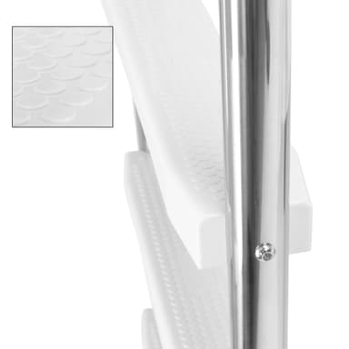 ECD Germany V2A ruostumaton teräs allas tikkaat 3 vaiheet, 26,5x54x130 cm,
