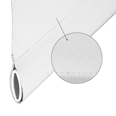 ECD Germany-pimennysverho 55 x 150 cm - valkoinen - Klemmfix - ilman poraa -