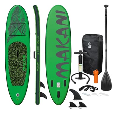 Ilmatäytteinen Stand Up Paddle Board Makani, vihreä, 320x82x15 cm.