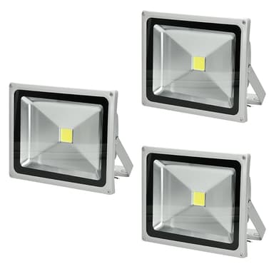 3 x LED-valonheitin + tunnistin 30W viileä valkoinen