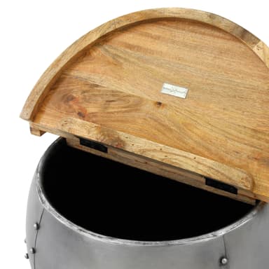 WOMO-DESIGN Käsintehty sohvapöytä, pyöreä Ø60x41cm, taitettava pöytälevy