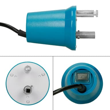 Sähkögrillin moottori 4W 220-240 V, jossa on 2 kpl lihakiristintä ja neljä