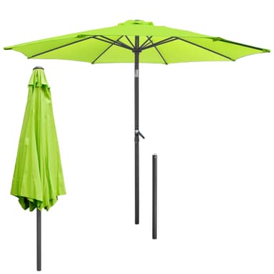 Aurinkovarjo kampi, vihreä, Ø 300 cm, alumiinia ja polyesteriä.