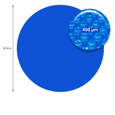 ECD Germany allas aurinko elokuva kierroksella Ø 3,6 400 um sininen, PE