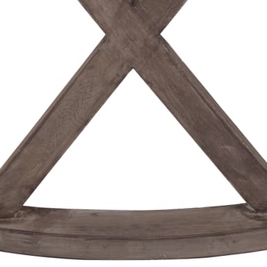 WOMO DESIGN sohvapöytä Ø 100x45 cm pyöreä, ruskea, ainutlaatuinen käsintehty