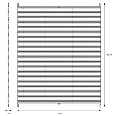 ECD Germany laskostetut kaihtimet Klemmfix ilman poraa 120x150 cm tummanharmaa