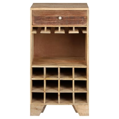 Womo-Design Wine kaappi lasi ja laatikko, 50x95x40cm, ainutlaatuinen,