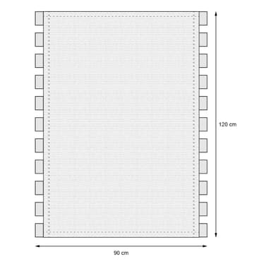 Ripustettava tuoli beige, 90x120x60 cm, puuvillaa, 120 kg:n painoon asti.