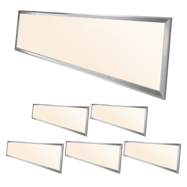 ECD Germany LED-paneeli 42W - 120 x 30 cm - 6-pack - Ultraslim Thin - SMD 3014 -
