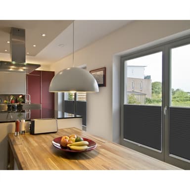 ECD Germany laskostetut kaihtimet Klemmfix ilman porausta 70x150 cm tummanharmaa