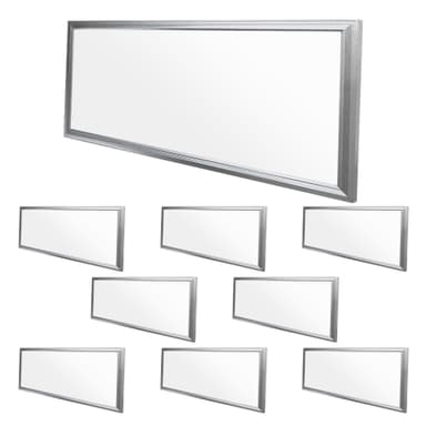 ECD Germany LED-paneeli 18W - 60 x 30 cm - 9-pack - Ultraslim Thin - SMD 3014 -