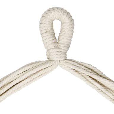 Ripustettava tuoli beige, 90x120x60 cm, puuvillaa, 120 kg:n painoon asti.
