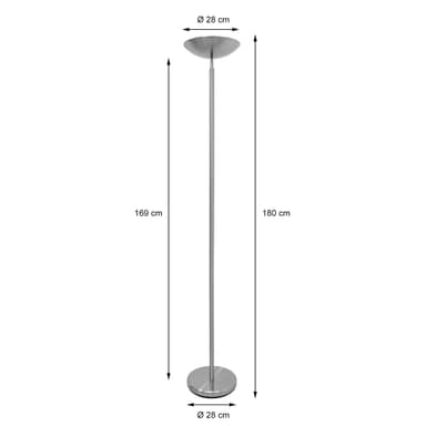 Lattiavalaisin R7S pistorasia Himmennettävä 180 cm Valkoinen metalli