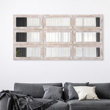 Womo-Design Wall Mirror Shabby Chic 80x160cm, ainutlaatuinen, käsintehty peili