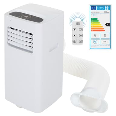 ECD Germany MOBILE Ilmastointi 4IN1, ilmajäähdytin 7000 BTU 2KW, hiljainen, 3