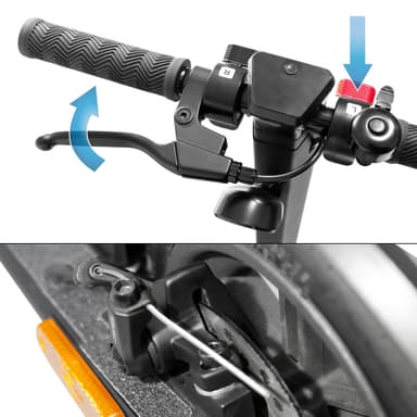 B-Ware Kaupunki Explorerin® E-Scooter sähkö skootteri katulaillinen StVZO