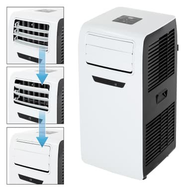 Siirrettävä ilmastointilaite 4in1 poistoilmaletkulla 9000 BTU 2.6kW sis.