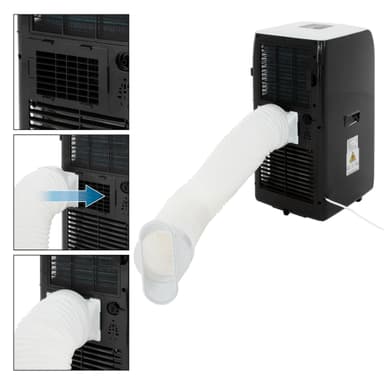 Siirrettävä ilmastointilaite 4in1 poistoilmaletkulla 9000 BTU 2.6kW sis.