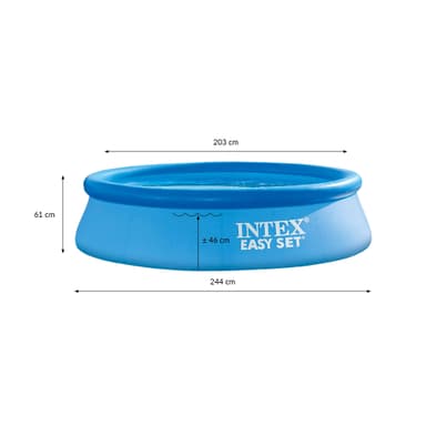 ECD Germany Intex-perheallas 244 x 61 cm: n uima-allas pyöreä lastenallas