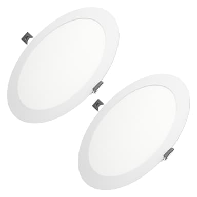 ECD Germany 2-pack LED upotettava valonheitin 18W - paneelikattovalaisin ultra
