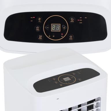 ECD Germany MOBILE Ilmastointi 4IN1, ilmajäähdytin 7000 BTU 2KW, hiljainen, 3
